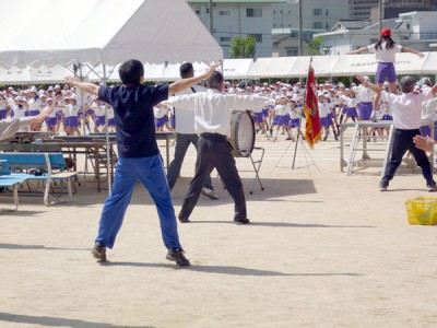 船越小学校の運動会の写真